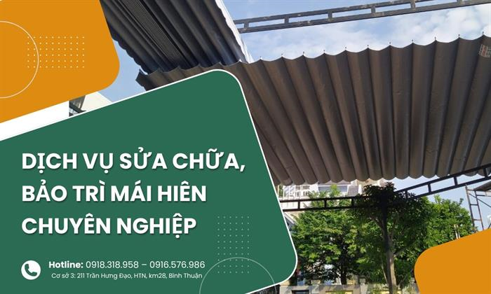 Dịch vụ sửa chữa, bảo trì mái hiên chuyên nghiệp